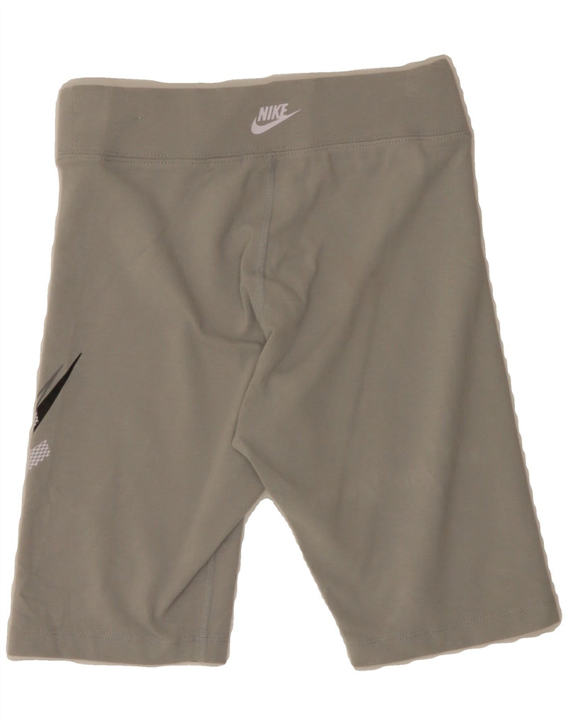 NIKE Womens Tight Fit Graphic Sport Shorts UK 6 XS  Grey Cotton Vintage Nike and Second-Hand Nike from Messina Hembry 