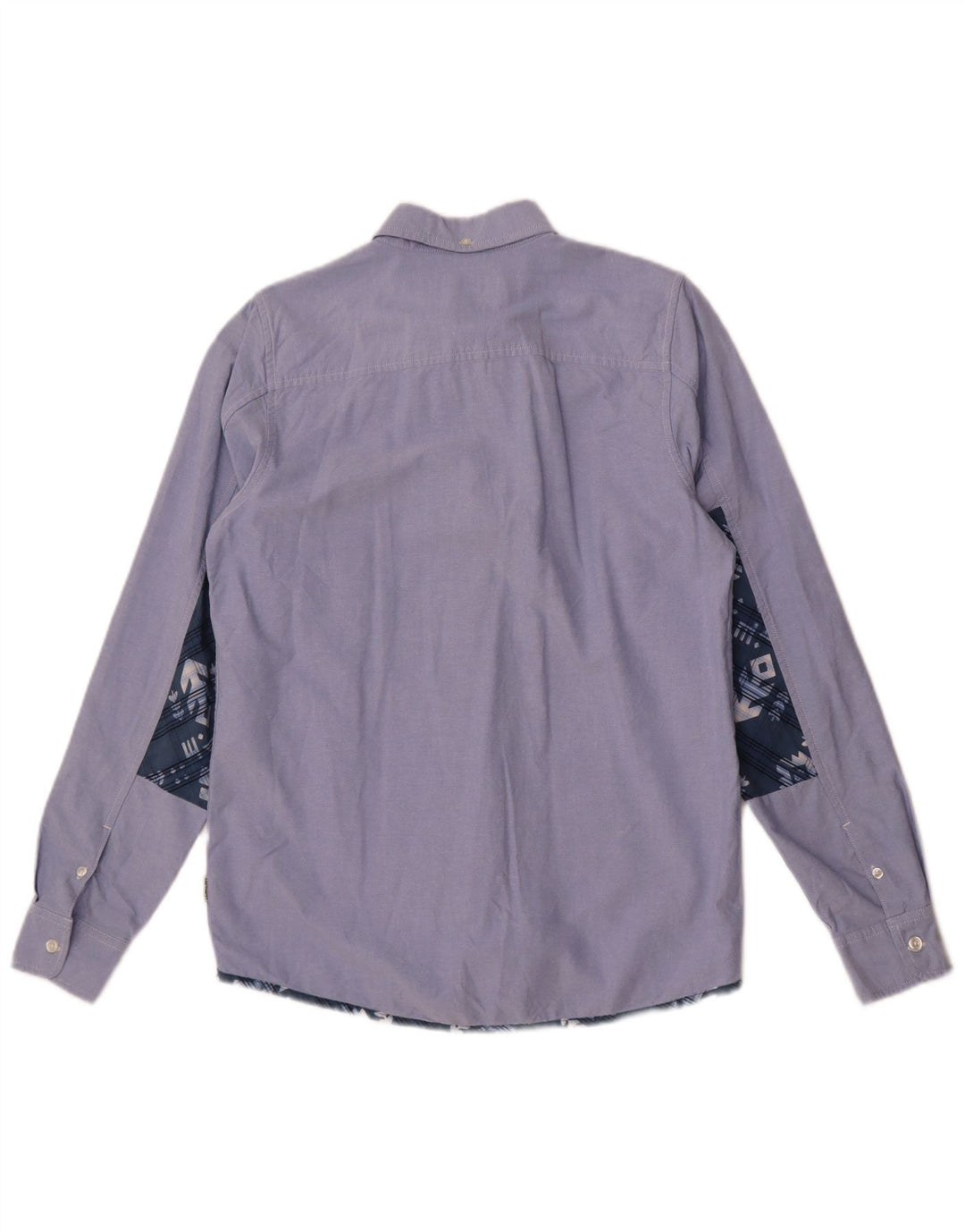 Carhartt Mens Slim Shirt Small Blue Colourblock Cotton