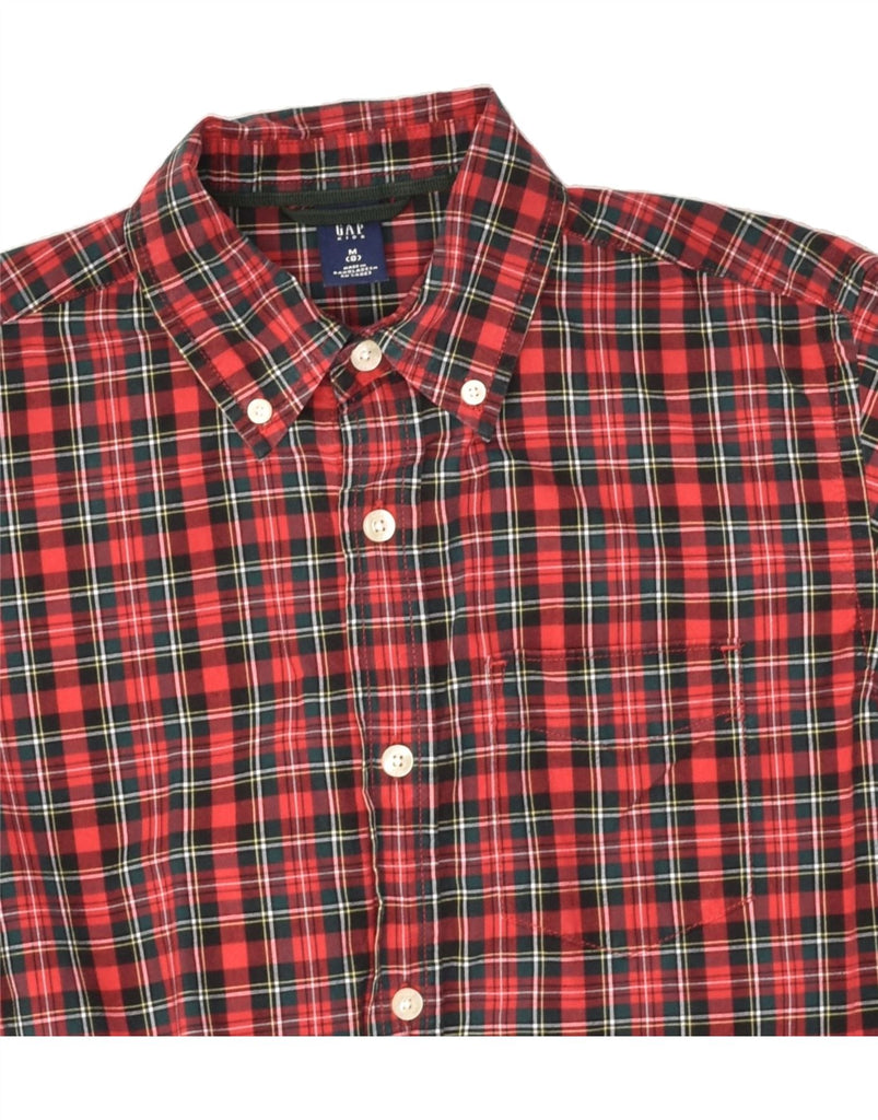 GAP Boys Shirt 7-8 Years Medium Red Check Cotton | Vintage Gap | Thrift | Second-Hand Gap | Used Clothing | Messina Hembry 