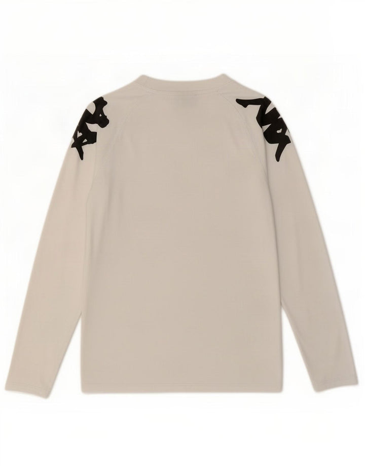 Kappa Boys Graphic Top Long Sleeve 13-14 Years White