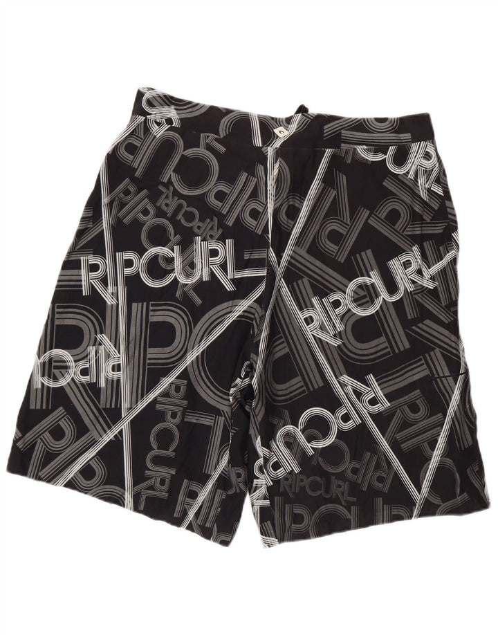 RIP CURL Mens Graphic Swimming Shorts Large  Black