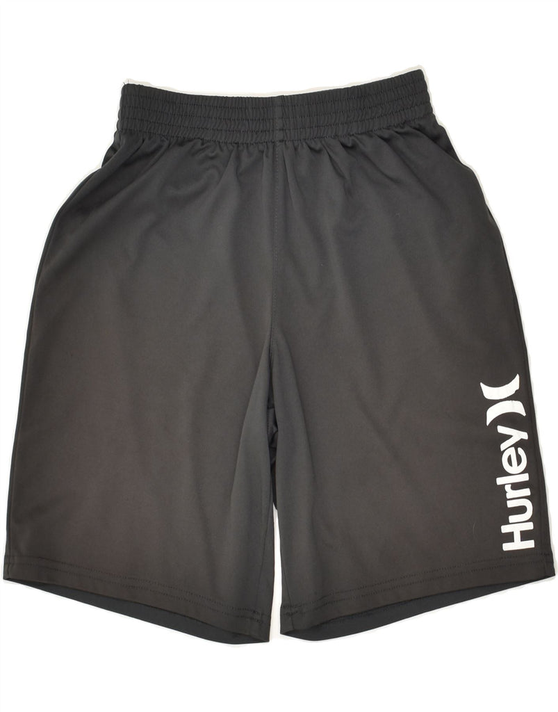 HURLEY Boys Graphic Sport Shorts 6-7 Years  Medium Grey Polyester | Vintage Hurley | Thrift | Second-Hand Hurley | Used Clothing | Messina Hembry 