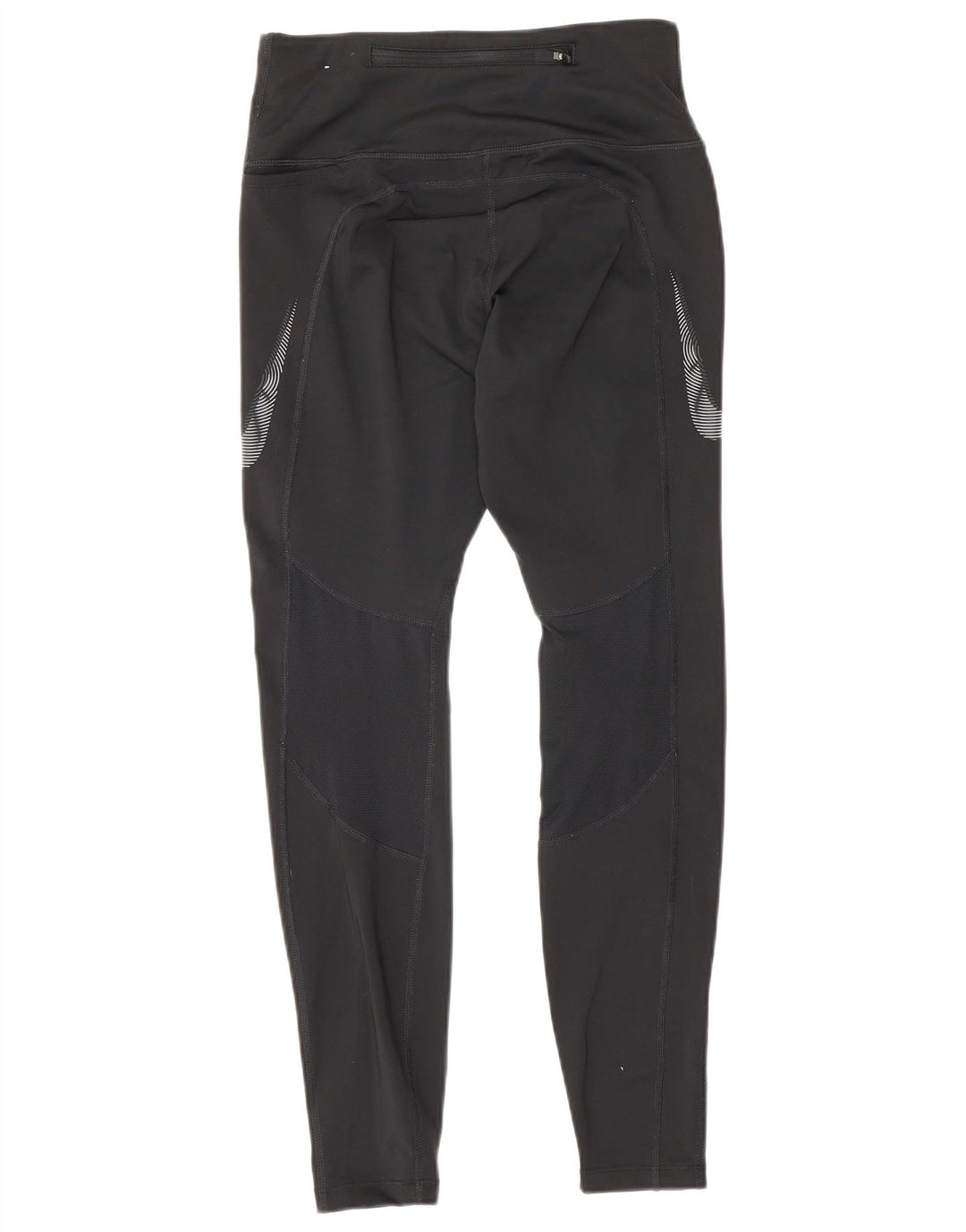 Nike Womens Dri Fit Leggings UK 8 Small Black Colourblock Polyester