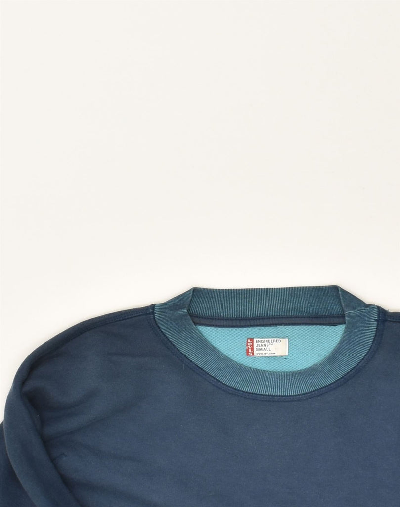 LEVI'S Mens Sweatshirt Jumper Small Blue Cotton | Vintage Levi's | Thrift | Second-Hand Levi's | Used Clothing | Messina Hembry 