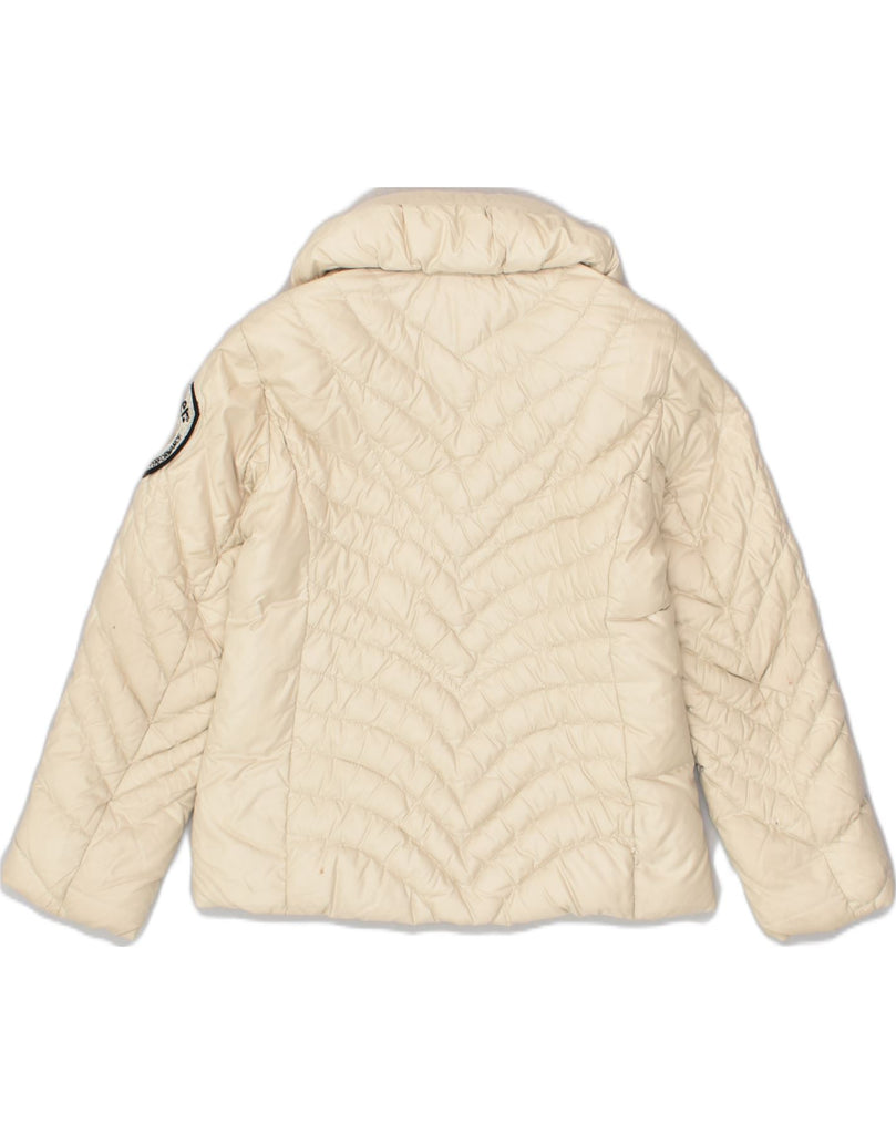 BLAUER Girls Padded Jacket 7-8 Years Beige Polyester | Vintage Blauer | Thrift | Second-Hand Blauer | Used Clothing | Messina Hembry 