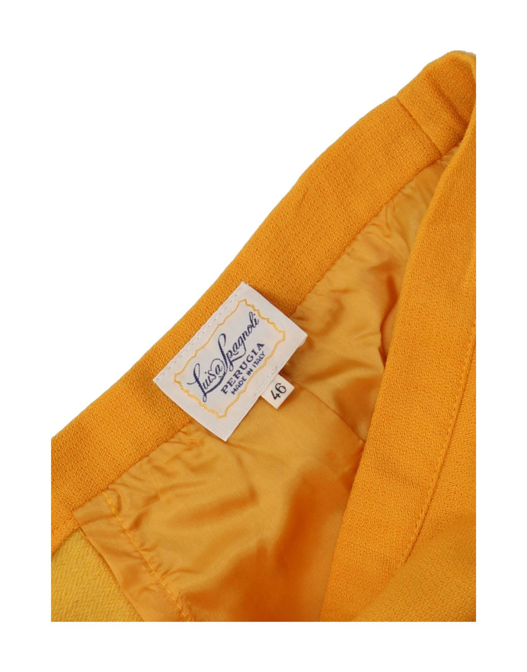 LUISA SPAGNOLI Womens Pencil Skirt IT 46 Large W30 Yellow Vintage Luisa Spagnoli and Second-Hand Luisa Spagnoli from Messina Hembry 