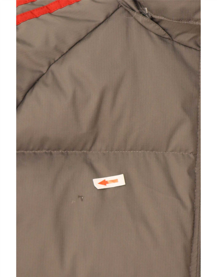 Adidas Mens Hooded Padded Jacket UK 36 Small Grey