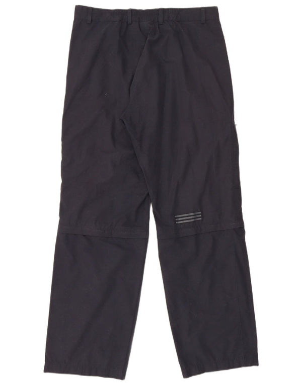 Adidas Mens Straight Cargo Trousers Medium W32 L31 Navy Blue Polyester