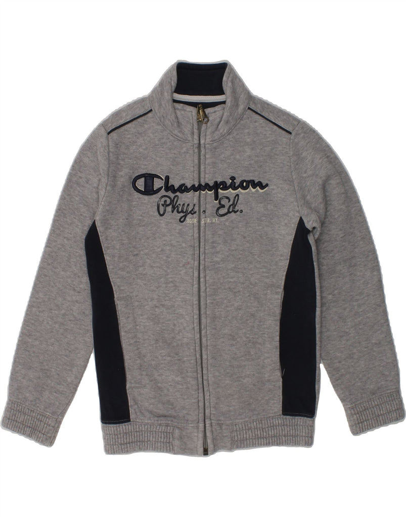 CHAMPION Boys Graphic Tracksuit Top Jacket 3-4 Years 2XS Grey Cotton | Vintage Champion | Thrift | Second-Hand Champion | Used Clothing | Messina Hembry 