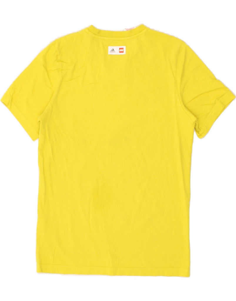 ADIDAS Boys Graphic T-Shirt Top 13-14 Years Yellow Cotton | Vintage Adidas | Thrift | Second-Hand Adidas | Used Clothing | Messina Hembry 