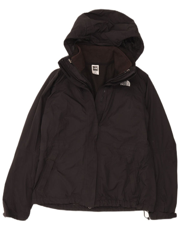 The North Face Womens Hooded Windbreaker Jacket UK 12 Medium Black