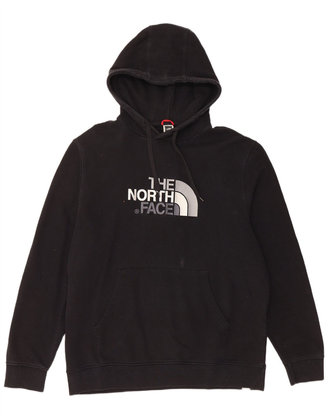 THE NORTH FACE Mens Graphic Hoodie Jumper XL Black Cotton