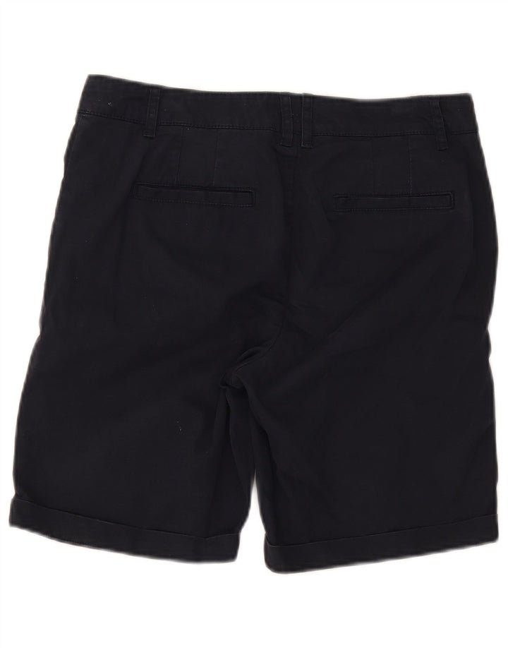 Fat Face Womens Bermuda Shorts UK 10 Small W32 Navy Blue Cotton