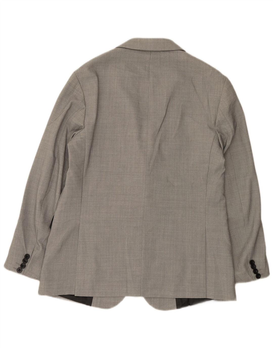 Zara Mens 2 Button Blazer Jacket EU 50 Medium Grey Polyester
