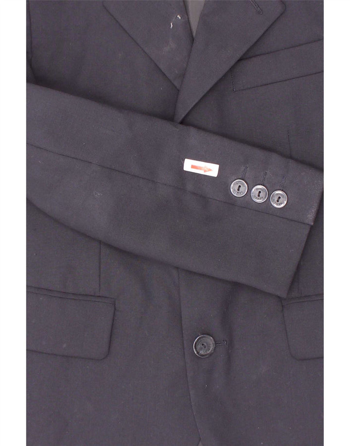 Armani Junior Boys 3 Button Blazer Jacket 6-7 Years Navy Blue Wool