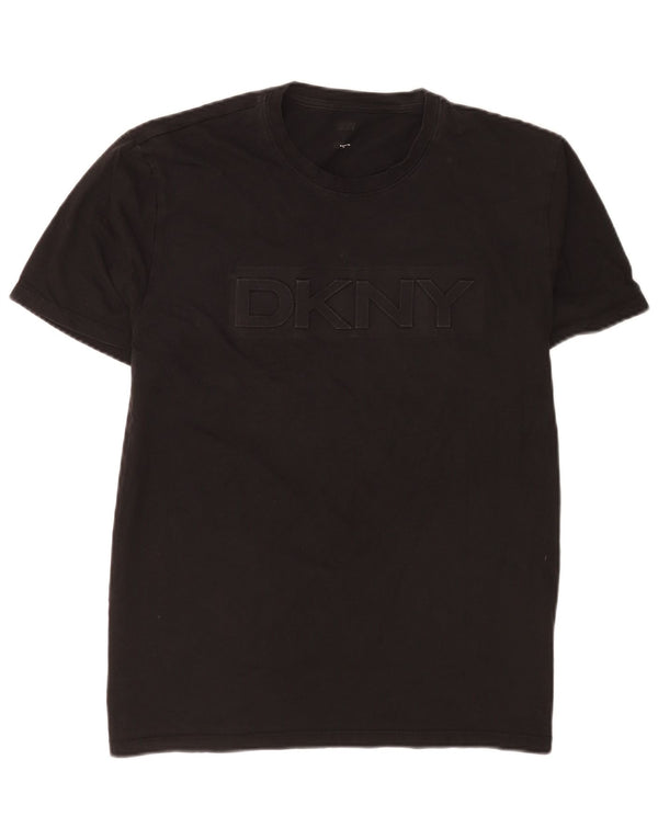 Dkny Mens Graphic T-Shirt Top Medium Black