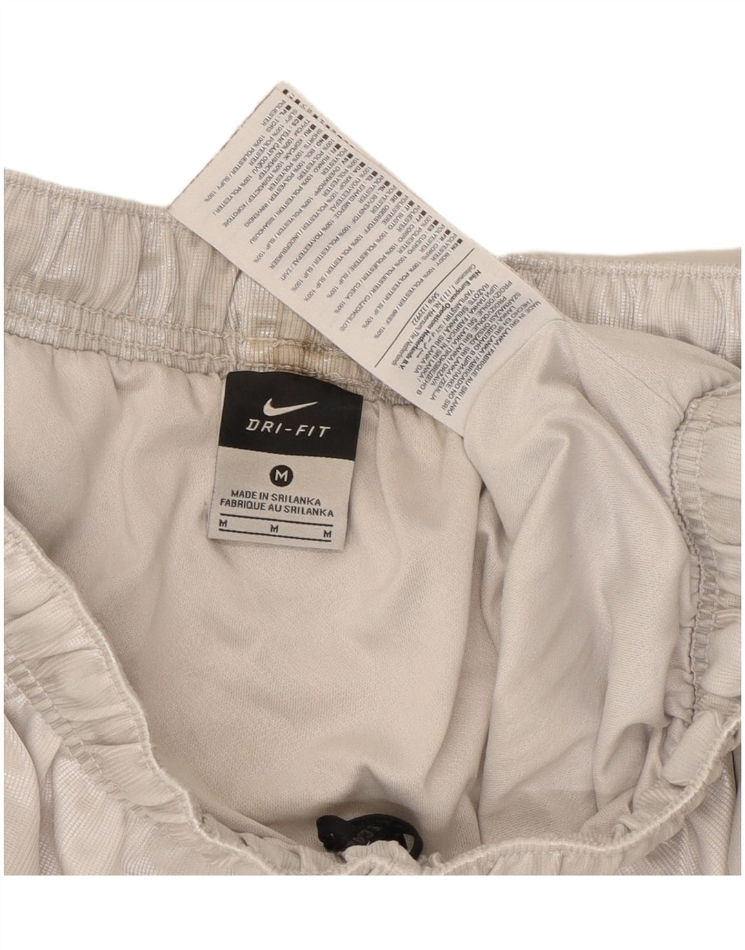 Nike Mens Dri Fit Sport Shorts Medium White Striped Polyester