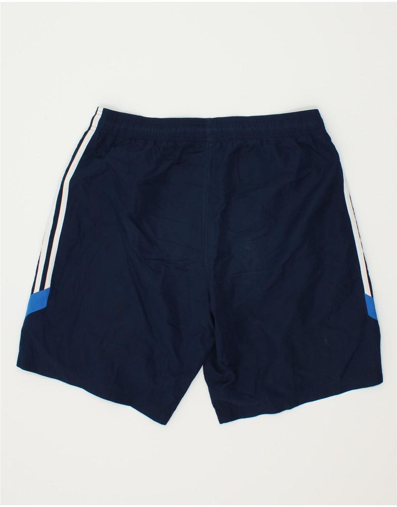 ADIDAS Mens Sport Shorts Medium Navy Blue Polyester | Vintage Adidas | Thrift | Second-Hand Adidas | Used Clothing | Messina Hembry 