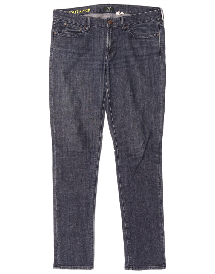 J. Crew Womens Toothpick Slim Jeans W30 L33 Blue Cotton