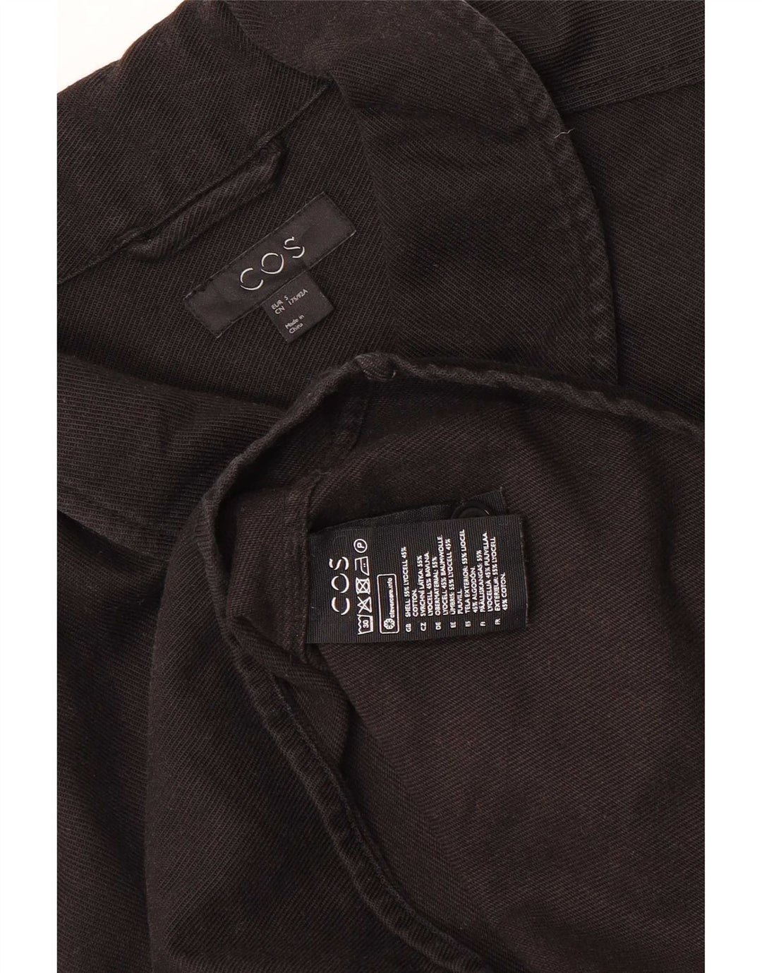 Cos Mens Denim Shirt Small Black Lyocell