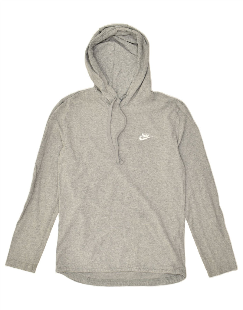 NIKE Mens Hoodie Jumper Medium Grey Cotton | Vintage Nike | Thrift | Second-Hand Nike | Used Clothing | Messina Hembry 