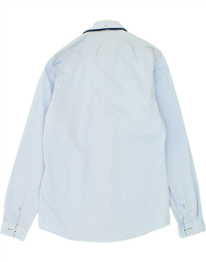 JULES Mens Regular Fit Shirt Large Blue Cotton Vintage Jules and Second-Hand Jules from Messina Hembry 