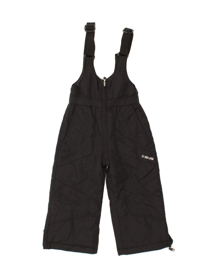 BRUGI Boys Ski Trousers 3-4 Years Black Nylon Vintage Brugi and Second-Hand Brugi from Messina Hembry 