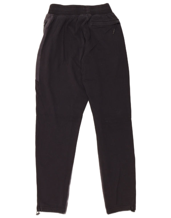 UNDER ARMOUR Mens Tracksuit Trousers Small  Black Colourblock Cotton