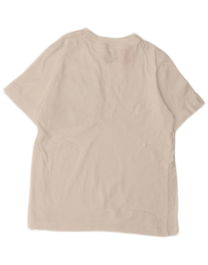 ADIDAS Boys Graphic T-Shirt Top 7-8 Years White