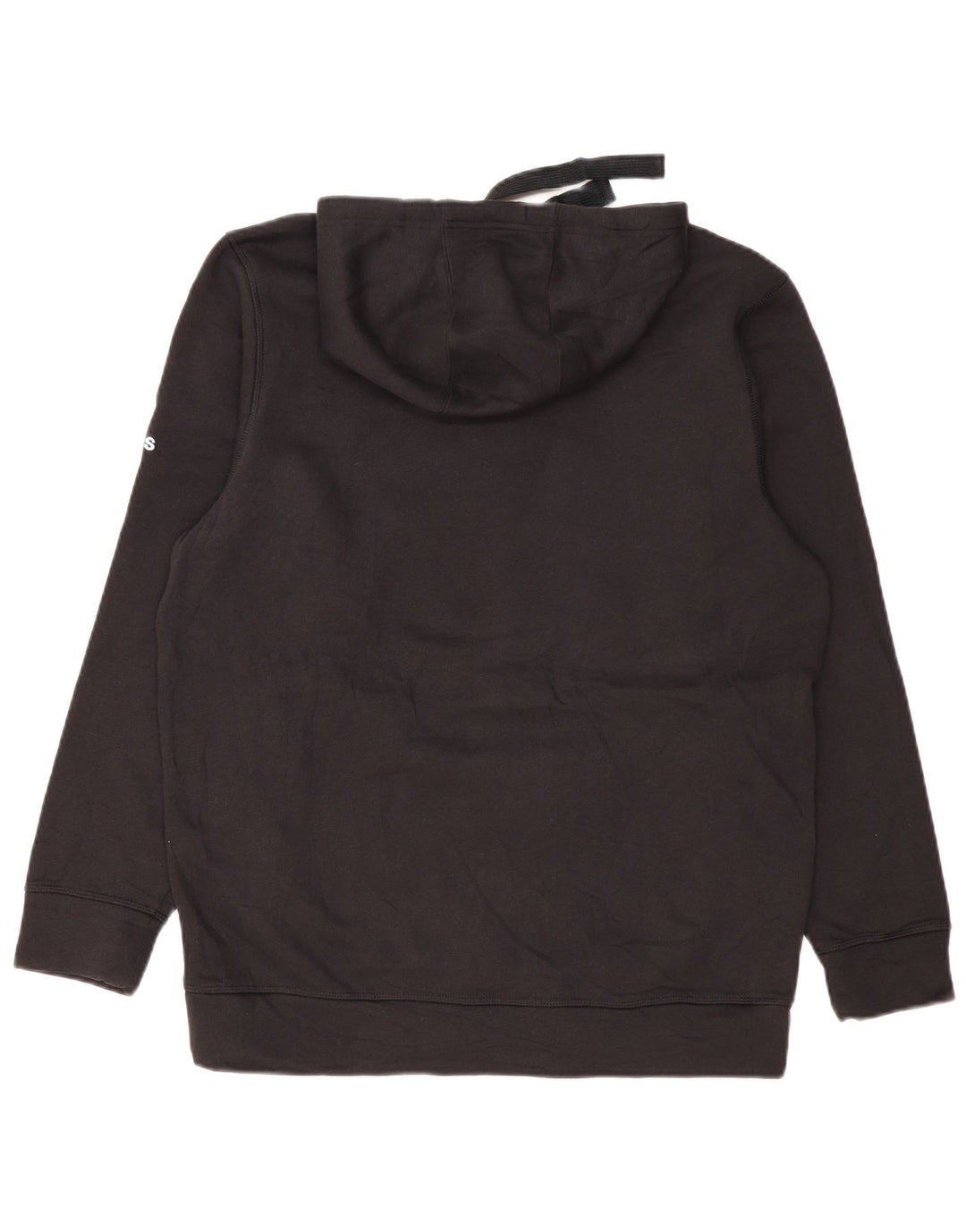 ADIDAS Mens Raiders Graphic Hoodie Jumper Large Black Cotton