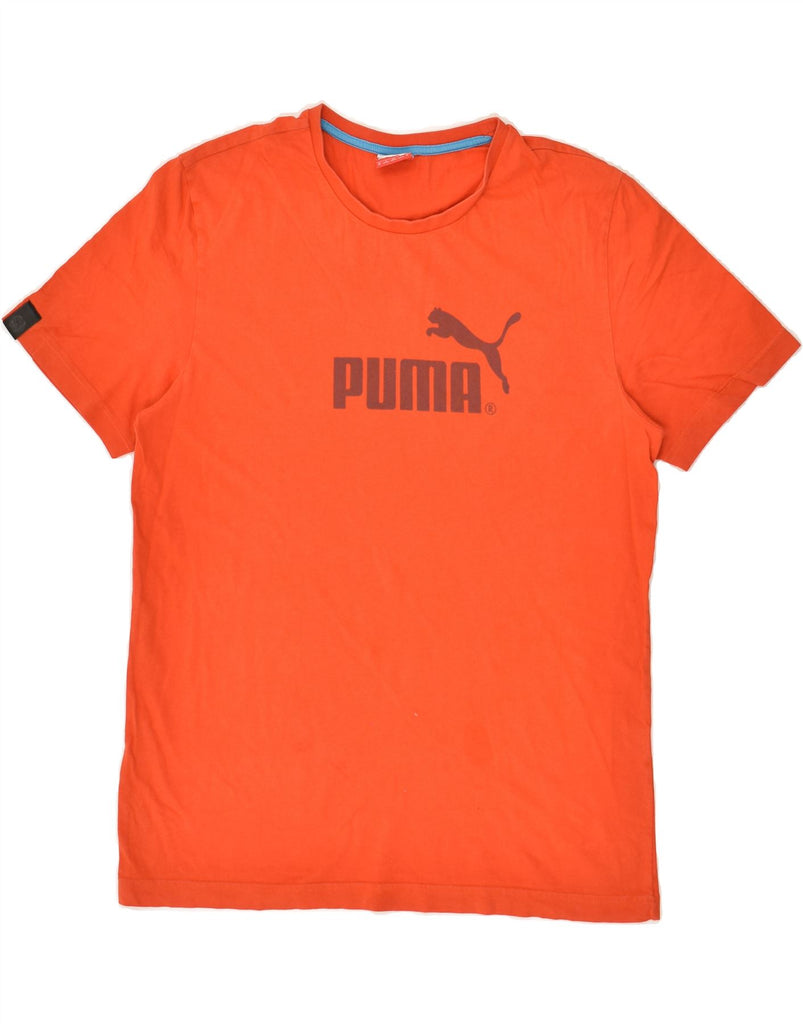 PUMA Mens Graphic T-Shirt Top Medium Red | Vintage Puma | Thrift | Second-Hand Puma | Used Clothing | Messina Hembry 