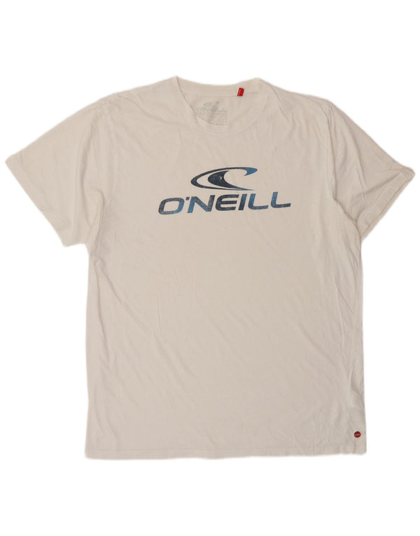 O'Neill Mens Regular Fit Graphic T-Shirt Top XL White Cotton
