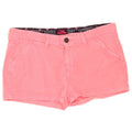 Superdry Womens Hot Pants W34 Large Pink Cotton