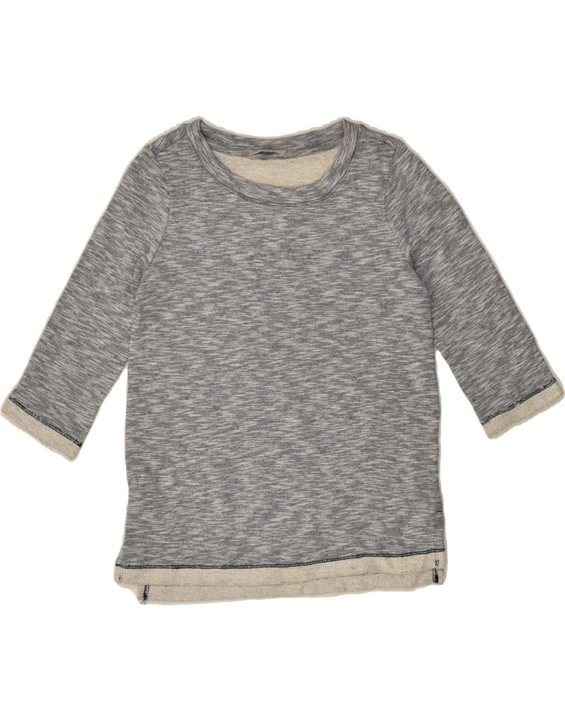 GAP Womens Top 3/4 Sleeve UK 6 XS Grey Cotton | Vintage Gap | Thrift | Second-Hand Gap | Used Clothing | Messina Hembry 