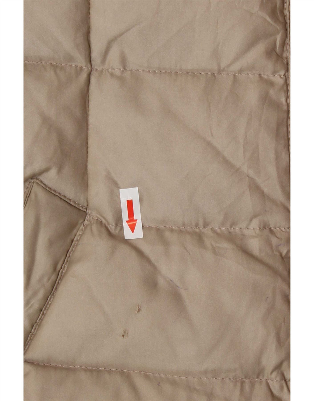 Zara Womens Padded Jacket UK 12 Medium Beige Polyester