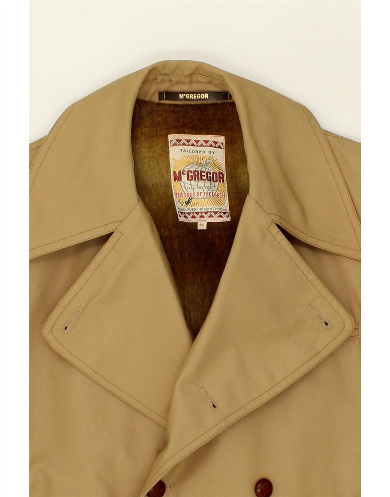 MCGREGOR Mens Bomber Jacket IT 46 Small Beige Cotton Vintage McGregor and Second-Hand McGregor from Messina Hembry 