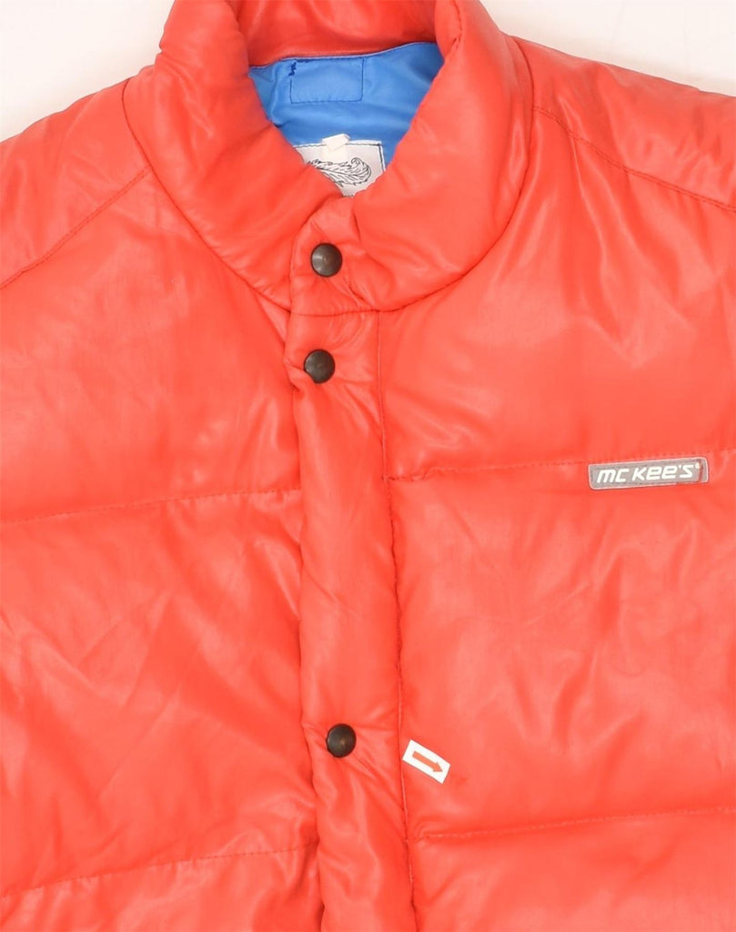 MC KEE'S Mens Padded Jacket UK 40 Large Red Polyamide | Vintage MC Kee's | Thrift | Second-Hand MC Kee's | Used Clothing | Messina Hembry 