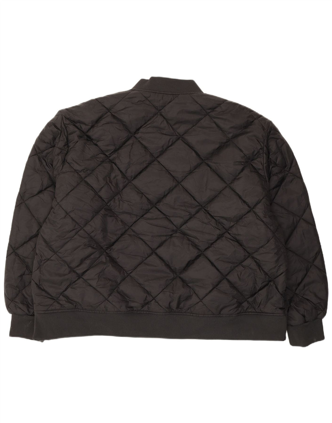 DICKIES Mens Quilted Jacket UK 48 4XL Black Nylon