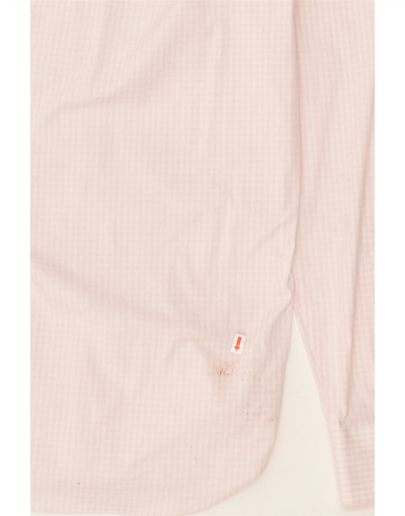 J. CREW Mens Flex Slim Shirt Small Pink Gingham Cotton | Vintage J. Crew | Thrift | Second-Hand J. Crew | Used Clothing | Messina Hembry 