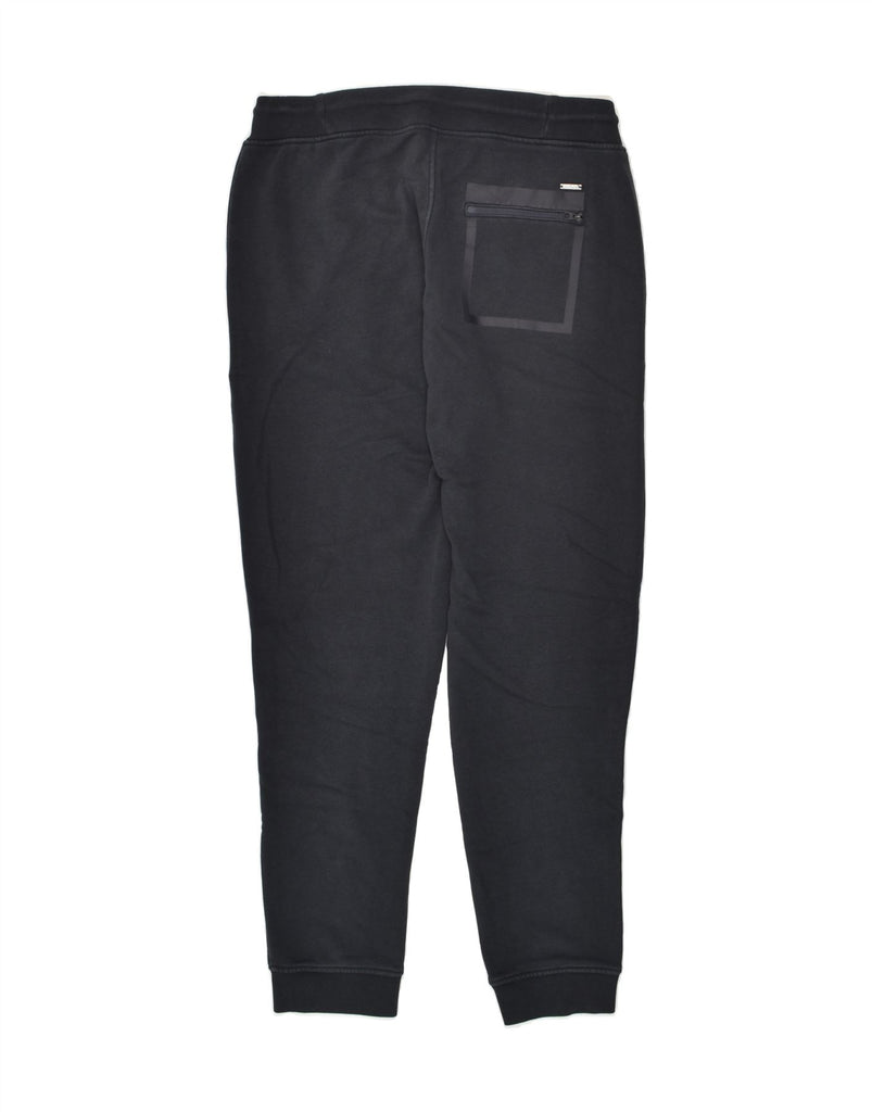 WOOLRICH Mens Tracksuit Trousers Joggers Medium Black Cotton | Vintage Woolrich | Thrift | Second-Hand Woolrich | Used Clothing | Messina Hembry 