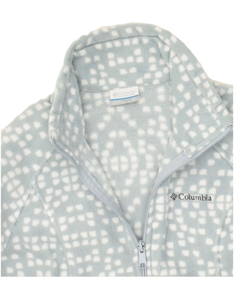 COLUMBIA Womens Fleece Jacket UK 14 Medium Grey Polyester | Vintage Columbia | Thrift | Second-Hand Columbia | Used Clothing | Messina Hembry 