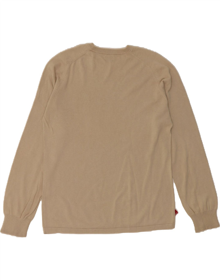LEVI'S Mens Crew Neck Jumper Sweater Large Beige Cotton Vintage Levi's and Second-Hand Levi's from Messina Hembry 