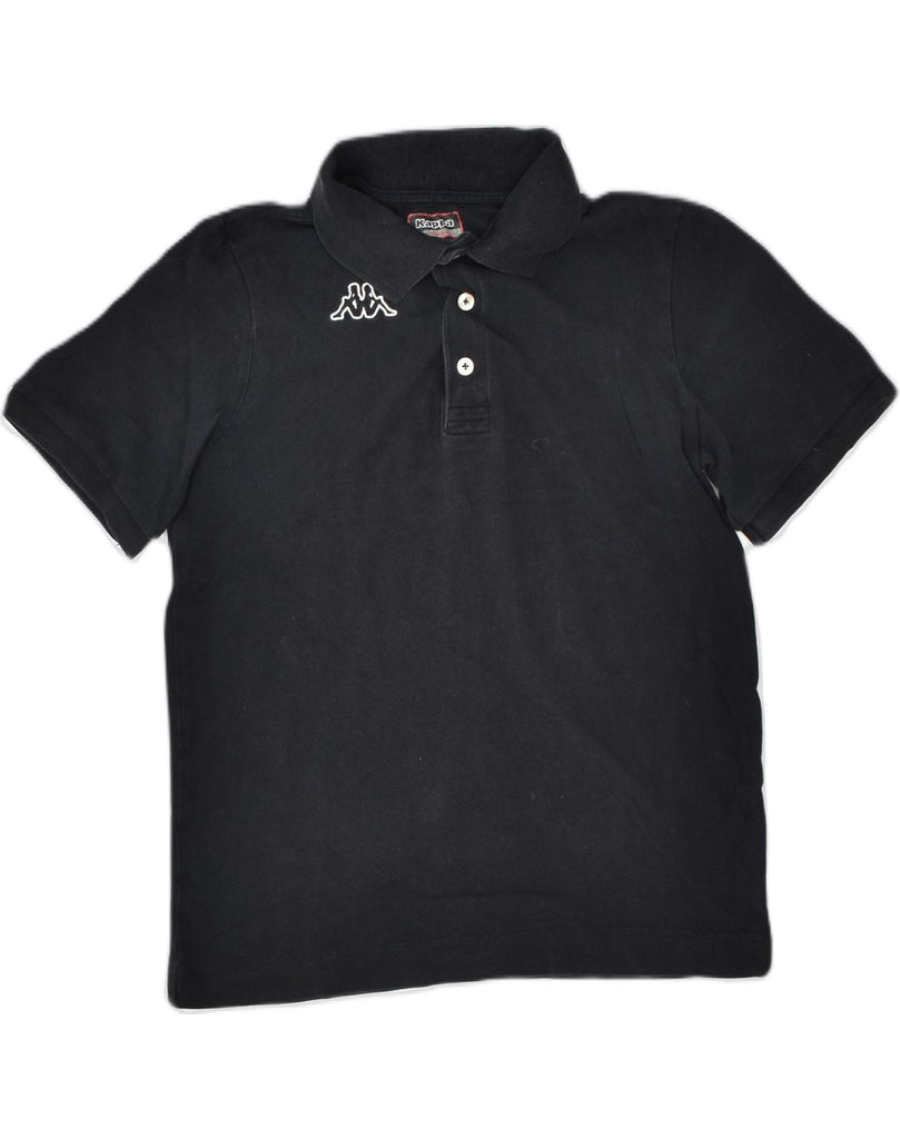 KAPPA Mens Polo Shirt XS Black Cotton | Vintage | Thrift | Second-Hand | Used Clothing | Messina Hembry 