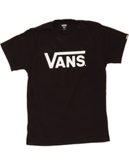 VANS Mens Graphic T-Shirt Top Small Black Cotton