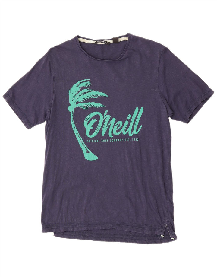 O'Neill Mens Graphic T-Shirt Top Small Navy Blue Cotton