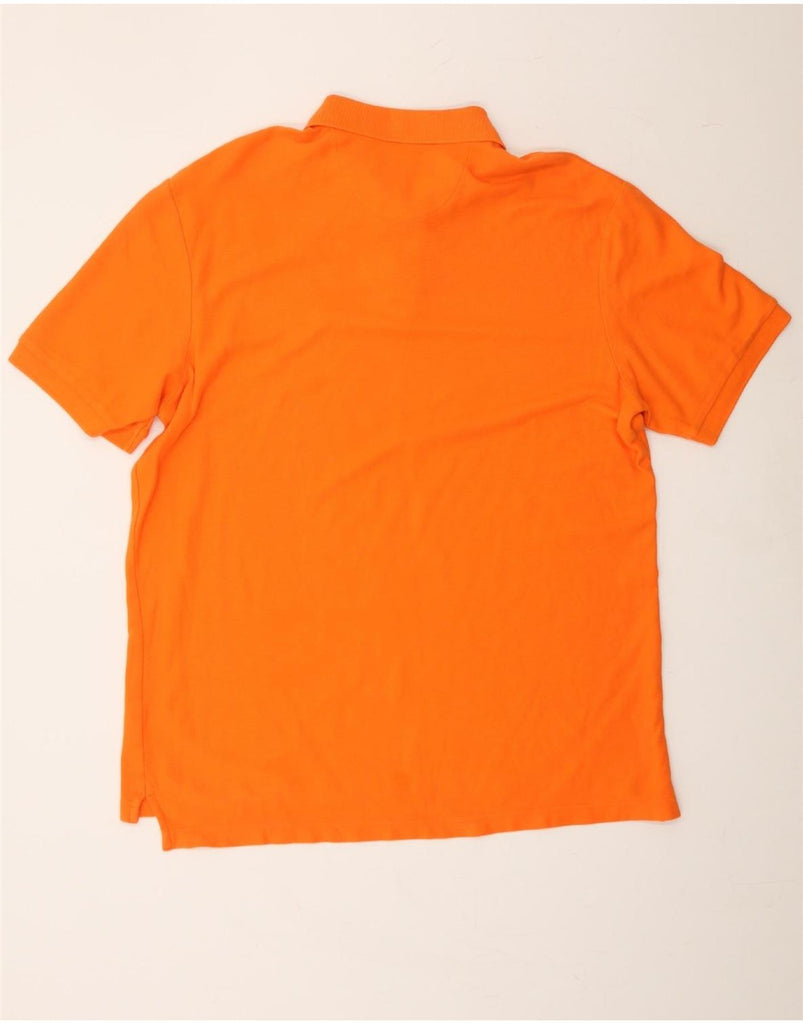 CHAPS Mens Polo Shirt Large Orange Cotton Vintage Chaps and Second-Hand Chaps from Messina Hembry 
