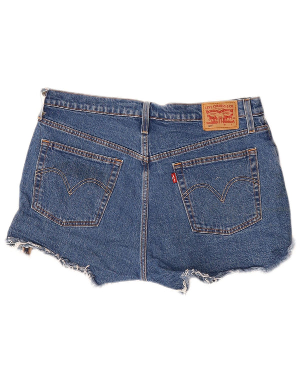 Levi's Womens 501 Denim Shorts W32 Large Blue Cotton