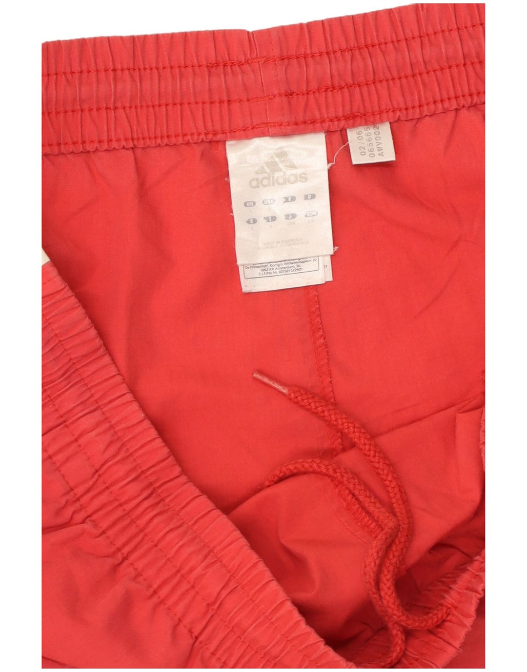 ADIDAS Mens Sport Shorts Large Red Polyester