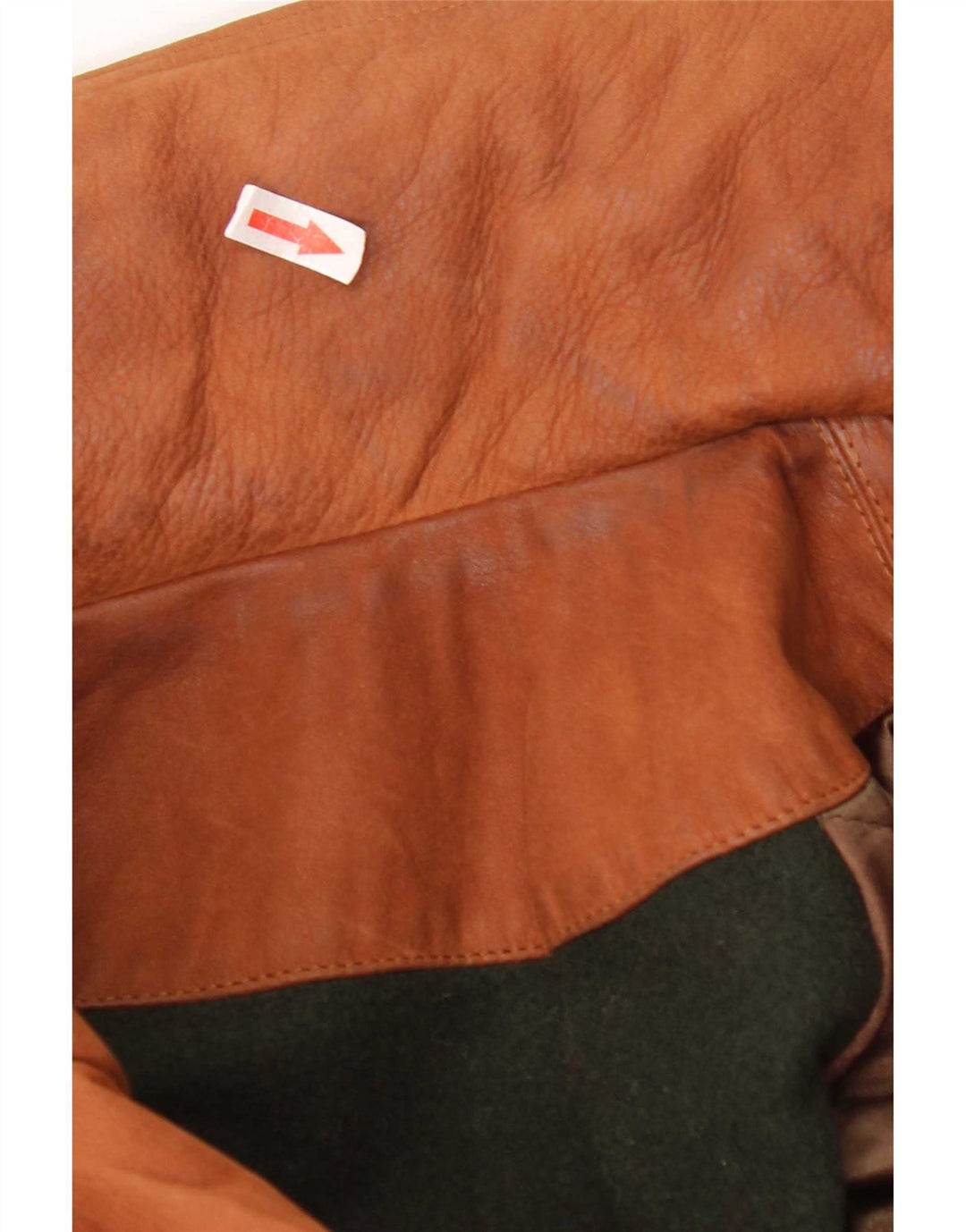 Timberland Mens Hooded Leather Jacket UK 40 Large Brown