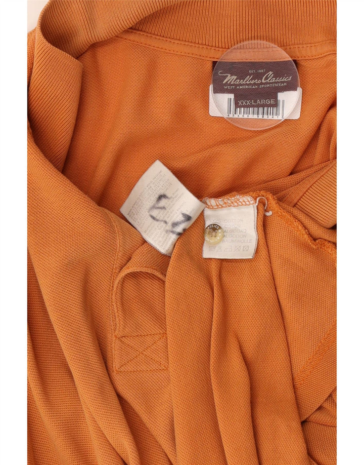 Marlboro Classics Mens Polo Shirt 3XL Orange Cotton